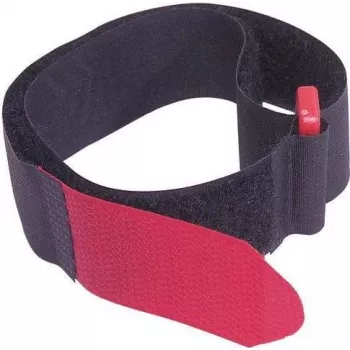 Klett vezica za kable 25x480 mm, črna, 10 kosov, za večkratno uporabo 30006040