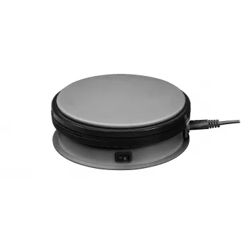 Europalms električni vrtljivi krožnik Ø 15 cm srebrn - nosilnost do 5 kg, 2,4 vrt/min (50701190)