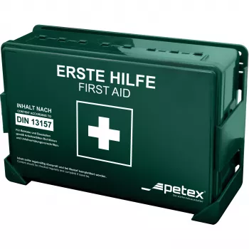 Petex DIN 13157 komplet za prvo pomoč 270 x 85 x 180 mm zelen 43924213
