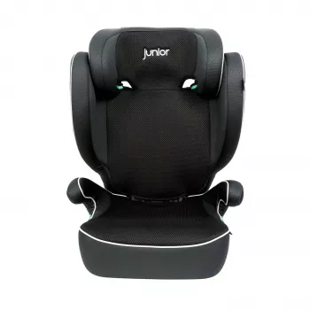 Petex Basic 1500 otroška sedežna blazina, črna, HDPE, ECE R129 i-Size, 100-150 cm, usmerjena naprej