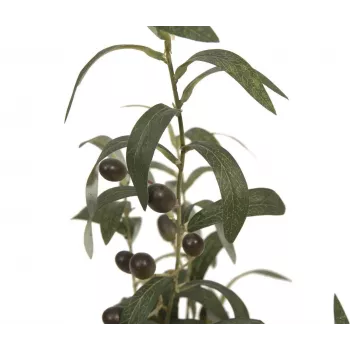 EUROPALMS umetno oljčno drevo, 68 cm, zeleni listi, črni lonec 82506421