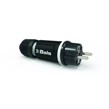 BALS 7371-1 Schuko vtič 16A 3p 250V IP54 črn iz gume