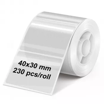 Olympia prozoren zvitek nalepk 40 mm x 30 mm, 230 nalepk (6322)