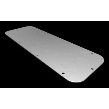 Rittal AX prirobnica velikost 3, jeklena pločevina, pocinkana, 125 x 50 mm 2573100