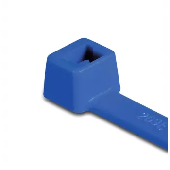 HellermannTyton T150R kabelska vezica, modra, PA66, 380mm x 8,8mm, 100 kosov 116-15016