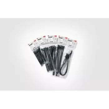 HellermannTyton SOFTFIX večkratna vezica za kable 180mm x 7mm črna, paket 16 kosov (115-07190)