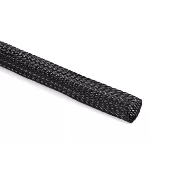 HellermannTyton HEGPL30-PET-BK raztegljiva PET pletena cev, 18-55 mm, črna, 25 m