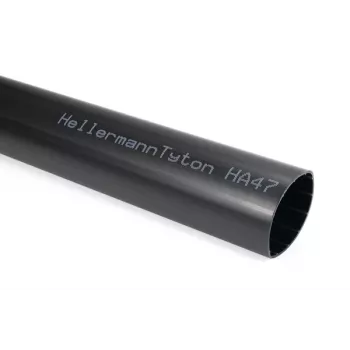 HellermannTyton HA47 debelostenska skrčljiva cev z lepilom, 13 mm do 4 mm, črna 321-50130