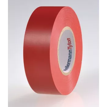 HellermannTyton HTAPE-FLEX15-25x25-PVC-RD rdeč PVC elektroizolacijski trak, 25 mm x 25 m, debelina 0,15 mm 710-00134