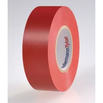 HellermannTyton HTAPE-FLEX15-25x25-PVC-RD rdeč PVC elektroizolacijski trak, 25 mm x 25 m, debelina 0,15 mm 710-00134