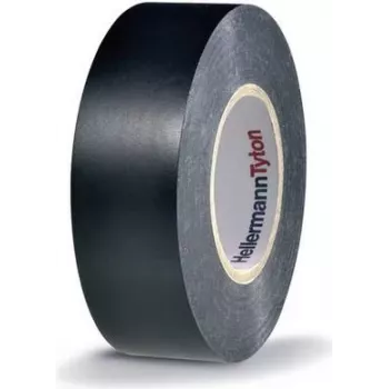 HellermannTyton HTAPE-FLEX15-25x25-PVC-BK elektroizolacijski trak, PVC, črn, 25 mm x 25 m, debelina 0,15 mm 710-00137