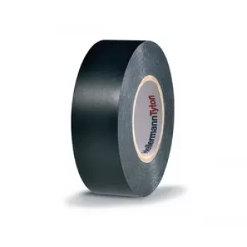 HellermannTyton HTAPE-FLEX1000+ črn PVC elektroizolacijski trak, 19 mm x 20 m, 105 °C, RoHS 710-00602
