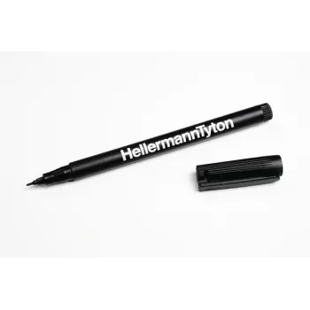 HellermannTyton 500-50820 trajni marker črn okrogla konica 2 kosa