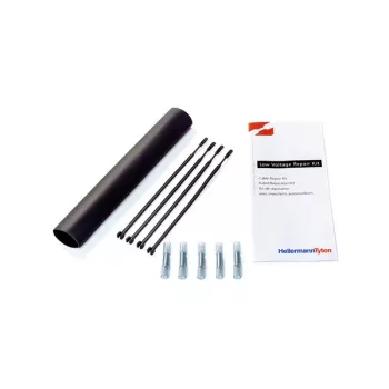 HellermannTyton 380-04004 TF21 toplotno skrčljiva cev, 2:1, 4,0 mm, črna, 10 m