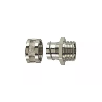 HellermannTyton SC40-FM-M40 ponikljen medeninasti priključni fitting M40 za 40mm SC zaščitno cev