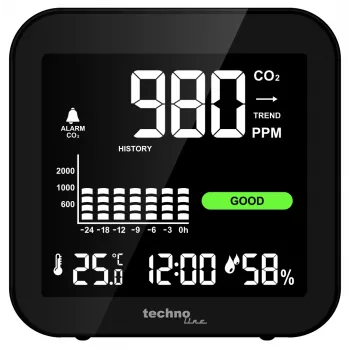 Technoline WL1025 merilnik CO2 s temperaturo in vlažnostjo zraka