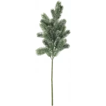 EUROPALMS snežno pokrita jelkova veja, PE, 65cm (83500421)