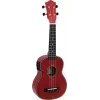 DIMAVERY UK-100 sopranska ukulele, Flamed Red 26255807