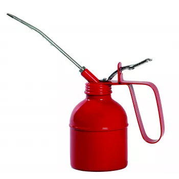 IWH kovinska oljna posoda 300 ml s pocinkano jekleno črpalko in kovinskim izlivom 032016