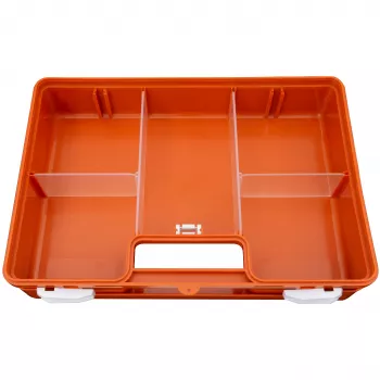 PETEX 43924035 DIN 13169 kovček za prvo pomoč, oranžen, 350 x 140 x 240 mm
