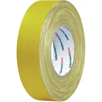 HellermannTyton HTAPE-TEX-19x10 večnamenski tkaninski trak, rumen, 19 mm x 10 m 712-00202