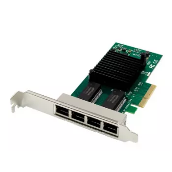 ALLNET PCIe 1G x4 štiriportni strežniški adapter - bakren RJ45 - Intel I350 (ALL0136v2-4-GB-TX/I350T4)