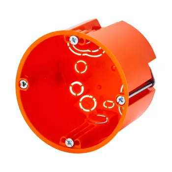 f-tronic HW votla stenska doza E117, Ø 68 mm, globina 61 mm, brez halogenov, oranžna 7350165