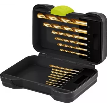 Goobay 77850 HSS set svedrov za kovino, 15-delni, 1,5-10 mm, DIN 338, v škatli za shranjevanje
