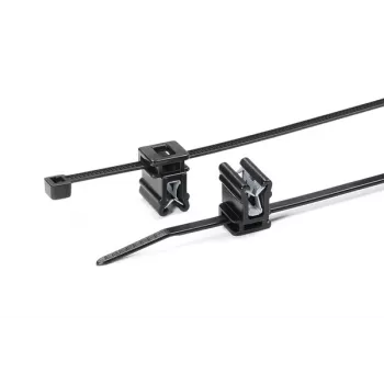 HellermannTyton T30REC4A-PA66HS/PA66HIRHS-BK črna toplotno stabilizirana udarno odporna kabelska vezica 150x3.5mm, paket 500 150-76090