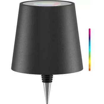 Wentronic Goobay brezžična LED lučka za steklenico, RGBW, črna (76571)