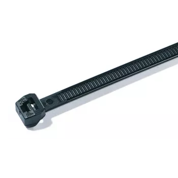 HellermannTyton T50MOS črna kabelska vezica, 245 mm x 4,6 mm, PA66, paket 100 kosov 118-00128
