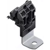 HellermannTyton 151-01643 RCA90SM6-PA66HIRHSUV/ST/ZN-BK zaskočna sponka P-clip z vijačno pritrditvijo, PA66HIRHSUV, pocinkana jeklena plošča, črna