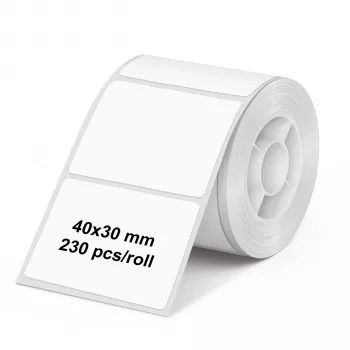Olympia 6320 zvitek nalepk 40 mm x 30 mm bel 230 nalepk