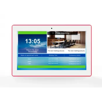 ALLNET MeetTwo-150W 15-palčni tablica za sejne sobe z RGB LED, Android 16, NFC/RFID, bela