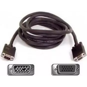 SYNERGY21 S215246 VGA adapter za spremembo spola vtič na vtičnico, pozlačen, črn