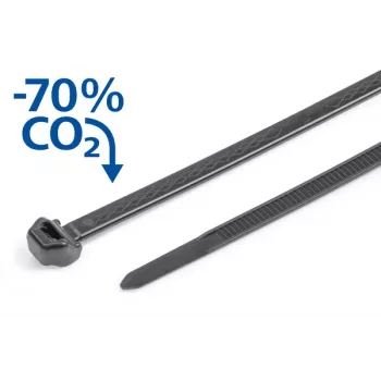 HellermannTyton S50ROS-PP-BK kabelska vezica 200mm x 4,9mm črna PP odporna na kemikalije (paket 1000 kosov) 118-00270