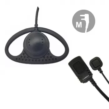Midland Albrecht AE 34 M slušalke z mikrofonom in PTT, Motorola vtič (41637)
