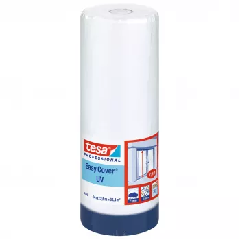 Tesa Easy Cover 4369 UV zaščitna folija z vgrajenim lepilnim trakom, prozorna, 2,6m x 17m 04369-13-1
