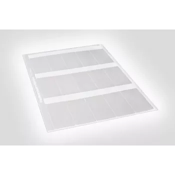 HellermannTyton 594-81104 termotransfer nalepka prozorna bela 100mm x 100mm 1000 nalepk