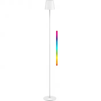 WENTRONIC Goobay brezžična LED stoječa svetilka XL 122 cm RGBW bela (76572)