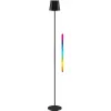 Goobay brezžična LED stoječa svetilka, velikost XL, 122 cm, RGBW, črna 76573
