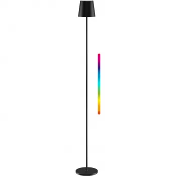 Goobay brezžična LED stoječa svetilka, velikost XL, 122 cm, RGBW, črna 76573