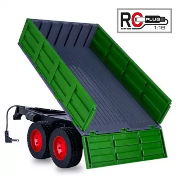 Jamara temno zelena prikolica kiper za RC traktor 1:16 (423284)