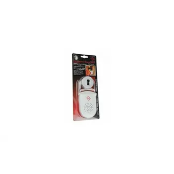 KH-SECURITY KH 100183 elektronski alarm za kljuko vrat, mobilni alarmni sistem, bel