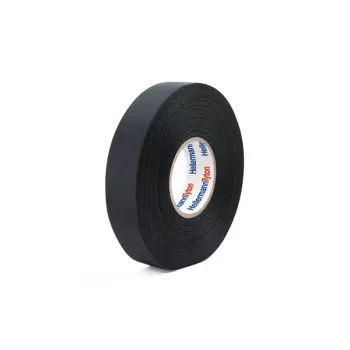 HellermannTyton 712-10003 PVC elektroizolacijski trak, črn, 19 mm x 20 m, kavčukovo lepilo, debelina 0,15 mm