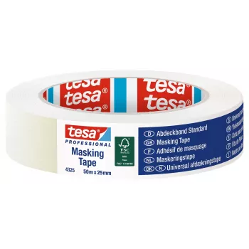 Tesa STANDARD 04325-00001-01 profesionalni zaščitni trak, bež, 50 m x 25 mm, 1 zvitek