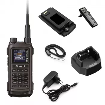 Albrecht Tectalk Duo PMR446 Freenet 1W komplet radijskih postaj črn 29148