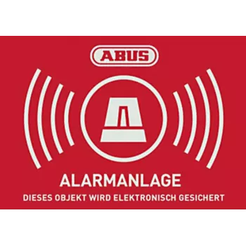 ABUS alarmna opozorilna nalepka z logotipom 148 x 105 mm (1 kos) AU1422
