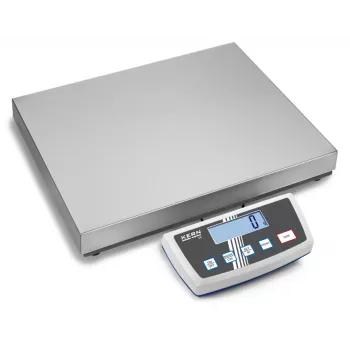 KERN DE 35K5DL dvopodročna platformna tehtnica 35 kg / 5 g|10 g, plošča iz nerjavnega jekla