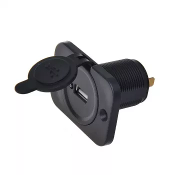IWH vgradna USB polnilna vtičnica 12/24V, 2,1A, 1x USB-A, panelna montaža 019004